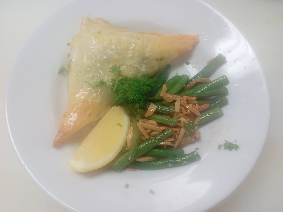 DIY Spanakopita with Almond beans